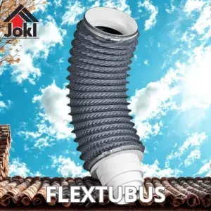 /FLEXTUBUS - Flexi hadice pro připojení odvětrávacího komínku pr. 150 mm, délka 50 cm. Vše pro střechu. Jokl.
